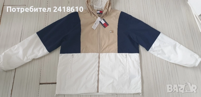 Tommy Hilfiger Mens Windbreaker Jacket Size XL Преходно яке НОВО! ОРИГИНАЛ! Мъжко Яке!