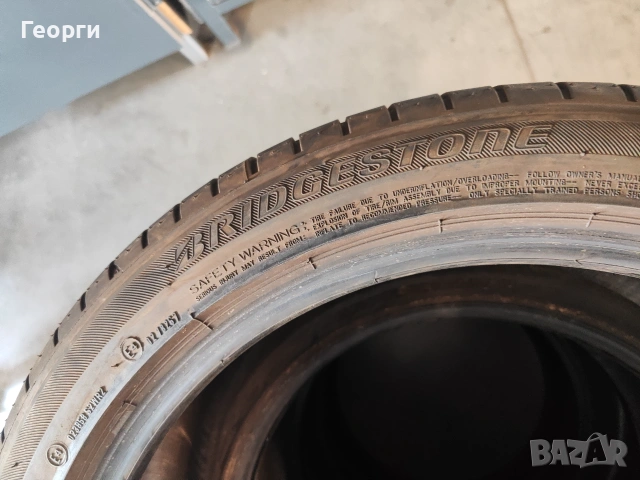 2бр. летни гуми 225/45/19 Bridgestone, снимка 6 - Гуми и джанти - 55263152