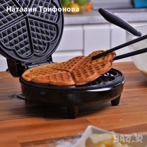 Гофретник Voltz,1200W, 5 гнезда, Инокс, снимка 2 - Гофретници - 54932896
