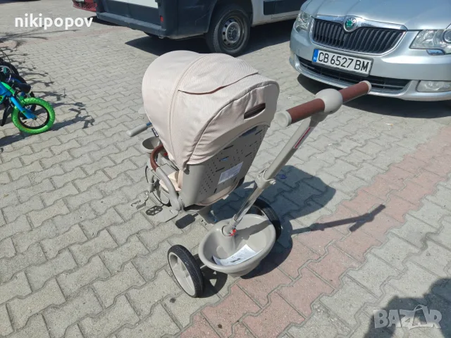 BYOX Детска триколка Fusion LUX бежов, снимка 8 - Детски велосипеди, триколки и коли - 55440227