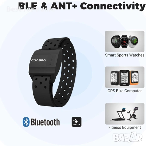 COOSPO Пулсомери за ръкав Оптичен сензор за пулс Bluetooth 4.0 ANT, снимка 5 - Друга електроника - 54158345