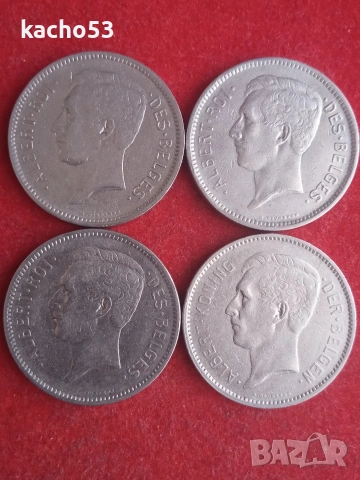 5 франка 1930-33 г. Белгия., снимка 2 - Нумизматика и бонистика - 54121363