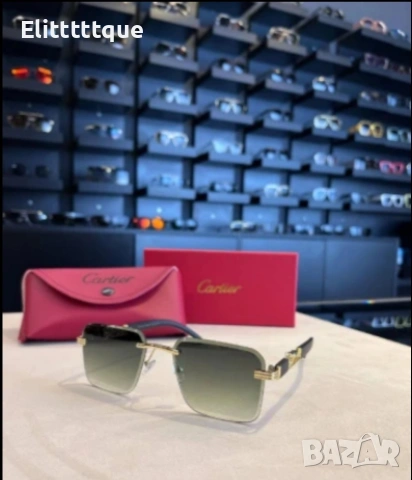 очила с черен обикновен калъф и ув защита chanel cartier Gucci, снимка 12 - Слънчеви и диоптрични очила - 54906041