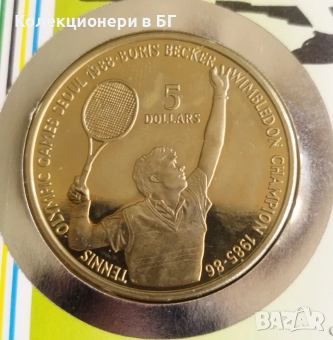 5 ДОЛАРА 1987 - НИУЕ В НУМИЗМАТИЧЕН ПЛИК (NUMISBRIEF), снимка 2 - Нумизматика и бонистика - 55164524