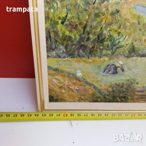 НАЙ ДОБРАТА ОФЕРТА Стара немска картина (1950-60), снимка 2 - Антикварни и старинни предмети - 54669079