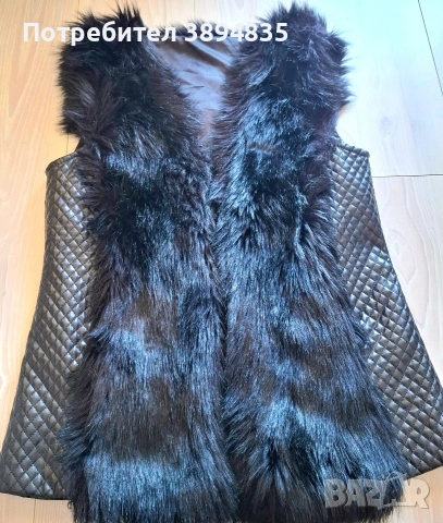 Елегантен пухнен елек само за 10 евро, снимка 3 - Елеци - 54244282