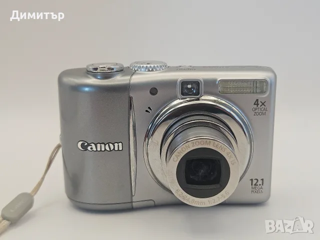 Canon PowerShot A1100 IS 12.1MP Digital Camera 4X Zoom Silver дигитален фотоапарат камера компактна