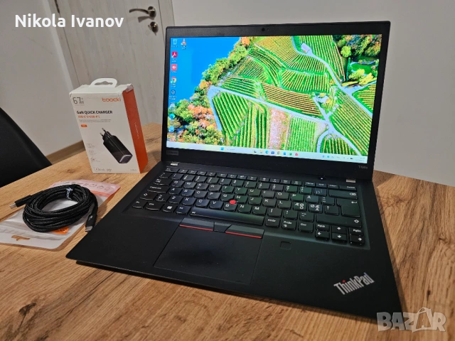 Lenovo ThinkPad T490s 14" | Intel i5-8265U 4x3.90 Ghz| 16GB RAM | 512GB Ново SSD | Windows 11