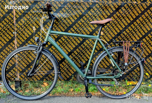 Градски-трекинг велосипед Btwin Hoprider 500, снимка 5 - Велосипеди - 55406619