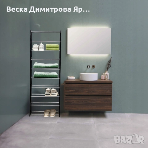 Метален органайзер за обувки XXL, 10 нива, за 30 чифта, снимка 3 - Шкафове - 54933558