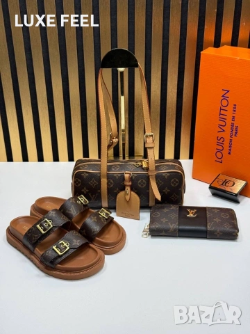 Louis Vuitton ⚜️Дамски Чехли 36-41н , снимка 16 - Чехли - 54220690