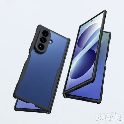 XUNDD за Samsung Galaxy Z Fold8 Ultra Удароустойчив Airbag TPU + Акрил Калъф с Прозрачен Гръб и Скри, снимка 7 - Калъфи, кейсове - 55524037
