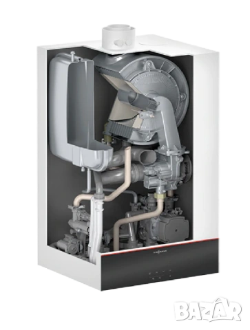 Нов ! Газов котел двуконтурен за единичен комин Viessmann Vitodens 100 W 24 Kw, снимка 4 - Отоплителни печки - 54407694