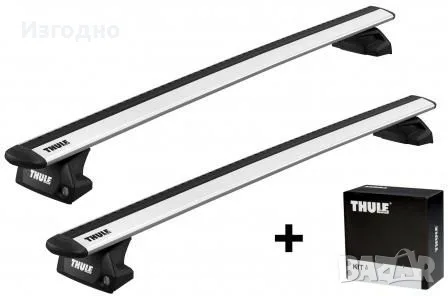 Напречни греди Thule Wingbar Evo 127см. + кит захвати Thule 7106