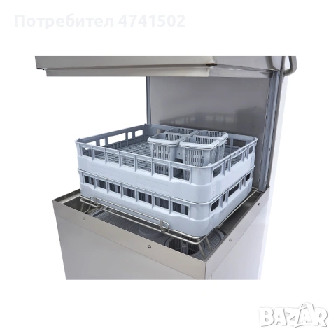Конзолна миялна машина с качулка и дозираща помпа, 50 × 60 см, 400V, снимка 8 - Обзавеждане за заведение - 54339492