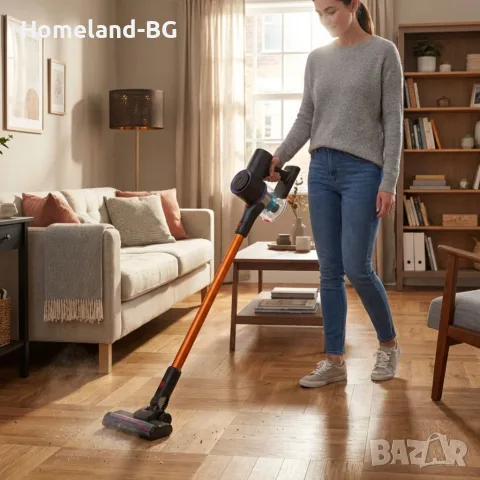 Безкабелна Немска прахосмукачка Adler AD-7086, 140W, 3 степени, LED дисплей, HEPA, LED DUST SCANNER, снимка 2 - Прахосмукачки - 55507550