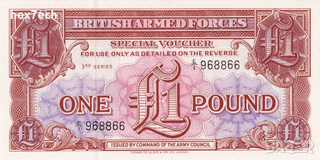 ❤️ ⭐ Великобритания 1956 1 паунд UNC нова ⭐ ❤️, снимка 2 - Нумизматика и бонистика - 54967664