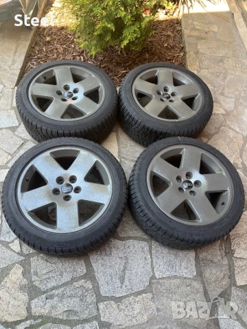 Ronal/Audi 18, 5х112, 8.5J - Fat Fives, с гуми 245/45/18, снимка 2 - Гуми и джанти - 54372147
