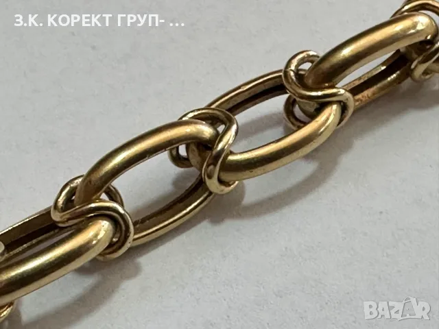Златен синджир 14K – 45,11гр. / 71см. / Отлично състояние, снимка 9 - Колиета, медальони, синджири - 55476860