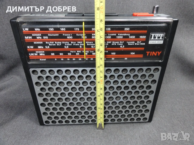 СТАР РЕТРО ТРАНЗИСТОР РАДИО ITT SHAUB-LORENZ TINY 108, снимка 11 - Радиокасетофони, транзистори - 55013298