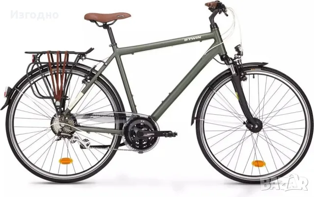Градски-трекинг велосипед Btwin Hoprider 500, снимка 3 - Велосипеди - 55406619