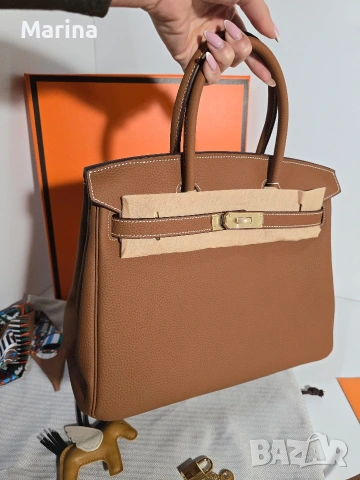 Налична чанта Hermes Birkin 30, снимка 9 - Чанти - 54341174