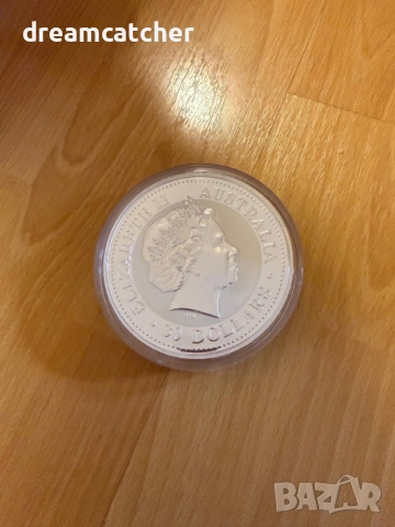 1 кг. Сребърна монета "Година на Коня" 2002 г., Австралия Сребро / Silver монета / кюлче лунар Рядка, снимка 2 - Нумизматика и бонистика - 54569251