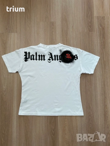 Дамска тениска Palm Angels, бял цвят, L размер