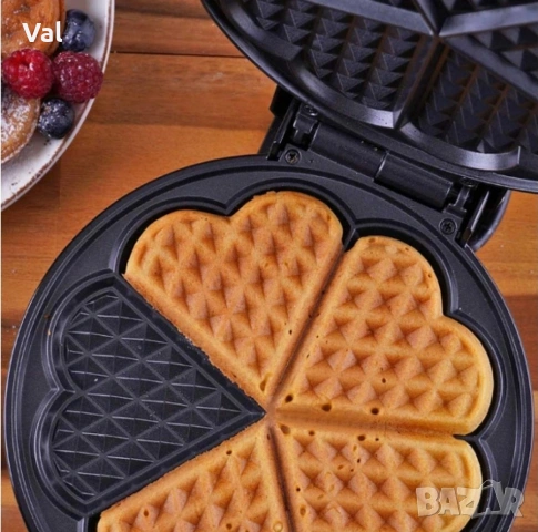 Гофретник Voltz,1200W, 5 гнезда, Инокс, снимка 4 - Гофретници - 54811853