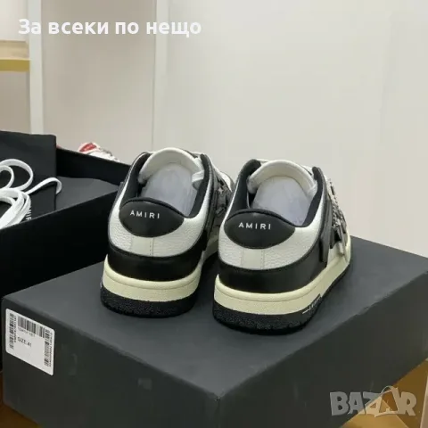 Amiri Skel Top Low Sneakers "Black/White" Унисекс👟Дамски Маратонки👟Мъжки Маратонки Код ch11, снимка 5 - Маратонки - 55412533