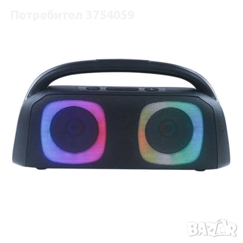 Парти тонколона 2 × 5.25" – 40 W RMS, Bluetooth, RGB LED светлини, батерия 3600 mAh, снимка 8 - Тонколони - 55196152