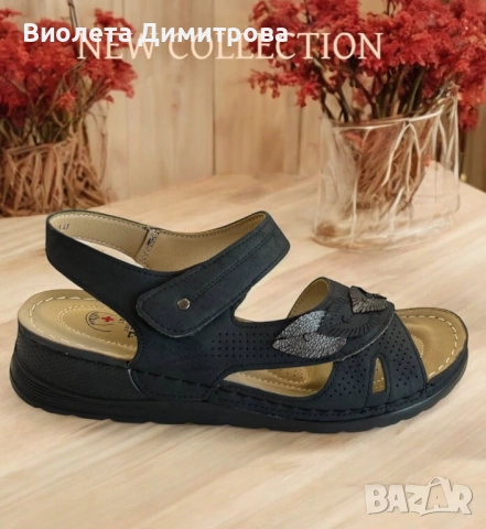 Дамски медицински сандали за широки крака, снимка 3 - Сандали - 54807148