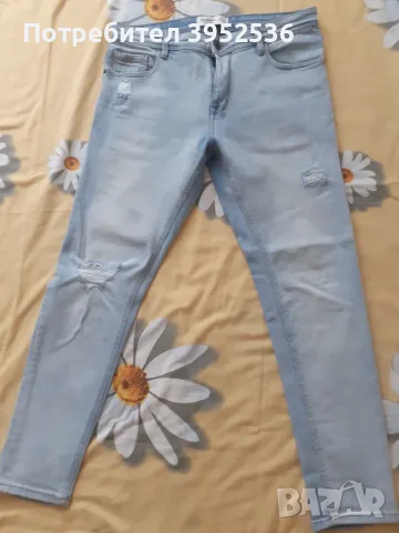 14 чифта мъжки маркови дънки, размерМ 32/33 като нови !! Модела е skinny, ластичен по тялото !!!, снимка 10 - Дънки - 55572058