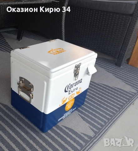Corona Extra ретро метална охладителна кутия, снимка 4 - Други стоки за дома - 55113572