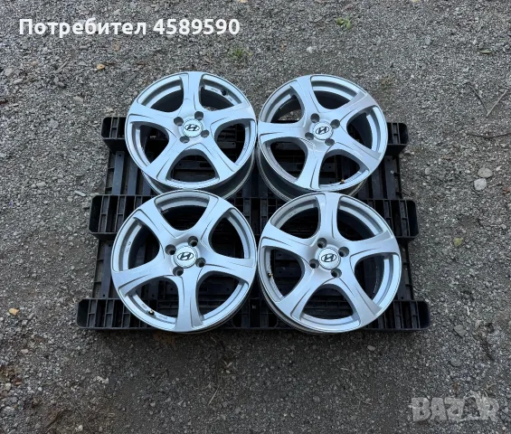 4бр.Алуминиеви джанти 16" 4x100 за Hyundai Bayon,i10,i20,Kia Stonic,Rio,Picanto,Toyota Yaris,Suzuki