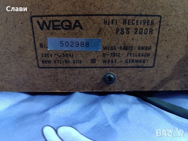 Receiver WEGA PSS-200R, снимка 4 - Ресийвъри, усилватели, смесителни пултове - 54454157