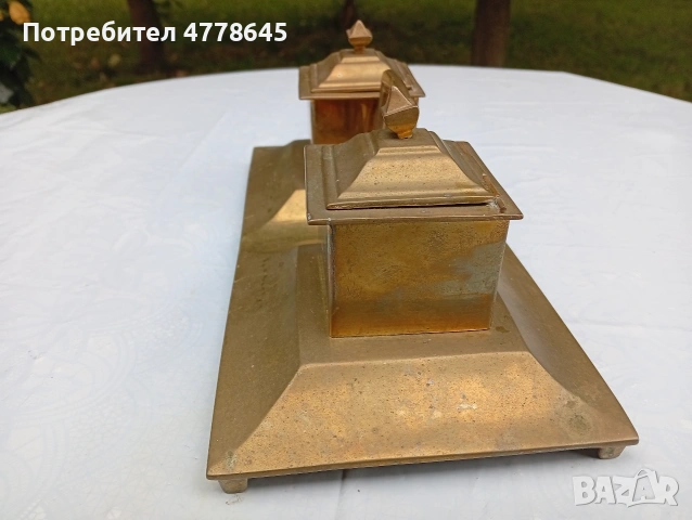 стара, антична мастилница., снимка 4 - Антикварни и старинни предмети - 54890271