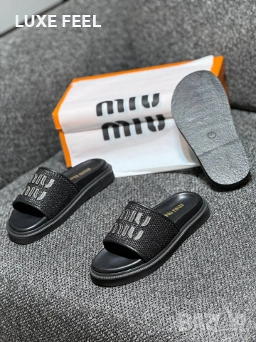 MIU MIU ⚜️ DIOR ⚜️ PRADA ⚜️ CHANEL ⚜️ Дамски Чехли , снимка 6 - Чехли - 54983949