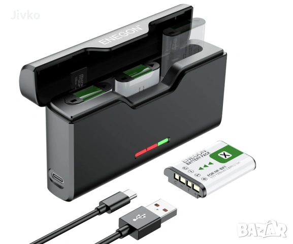 Sony NP-BX1 - 3бр батерии и зарядно кейс, снимка 4 - Батерии, зарядни - 54537813