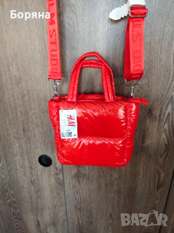H&M нова с етикет червена чанта, снимка 2 - Чанти - 53501701