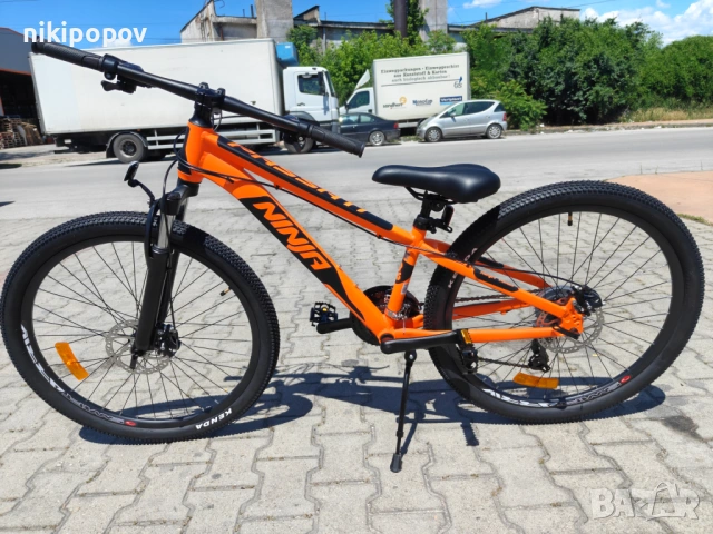 BG Алуминиев велосипед 26" NINJA оранж, снимка 7 - Велосипеди - 54864349