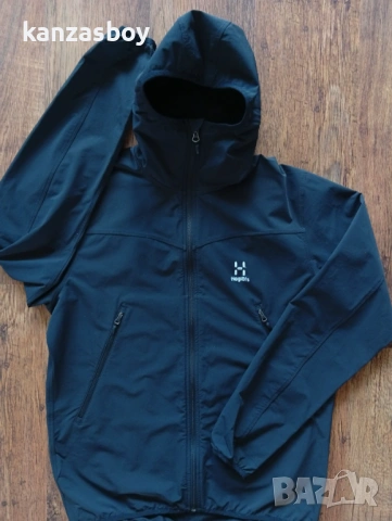 Haglofs Mens Natrix Hood True Black - мъжко яке р-р L, снимка 7 - Якета - 54393221
