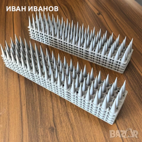 Големи Шипове за Външна Употреба Против Гълъби Мишки и всякакви Птици Сив цвят