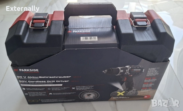 Акумулаторна бормашина Parkside Performance PABSP 20 Li C4 + батерия + зарядно – гаранция, снимка 9 - Бормашини - 54710743