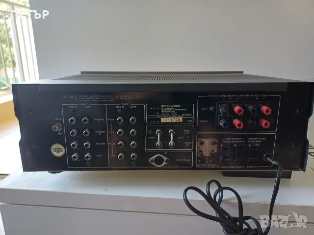 KENWOOD KA 8150 . 600 W . 16 kг Д 43 х 14.9 х 38.4  .см копчето за усилване не е оргинално, снимка 3 - Ресийвъри, усилватели, смесителни пултове - 55434441
