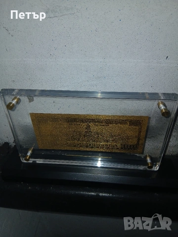 Позлатена 100доларова банкнота 24карата злато, снимка 15 - Нумизматика и бонистика - 54039892