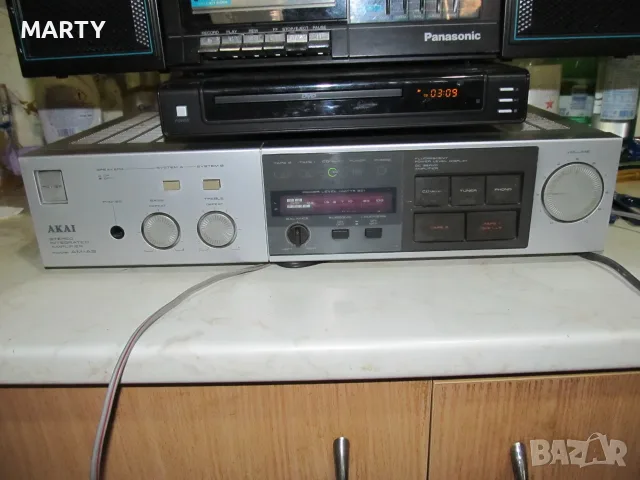 Усилвател AKAI AM - A3 , Made in Japan - отличен, снимка 2 - Ресийвъри, усилватели, смесителни пултове - 55533944