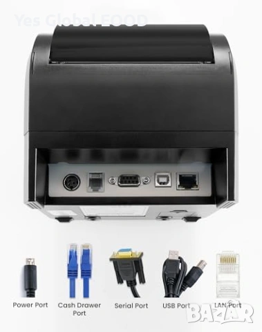 Vretti термален принтер 80мм USB LAN ESC/POS, снимка 7 - Друга електроника - 54690439
