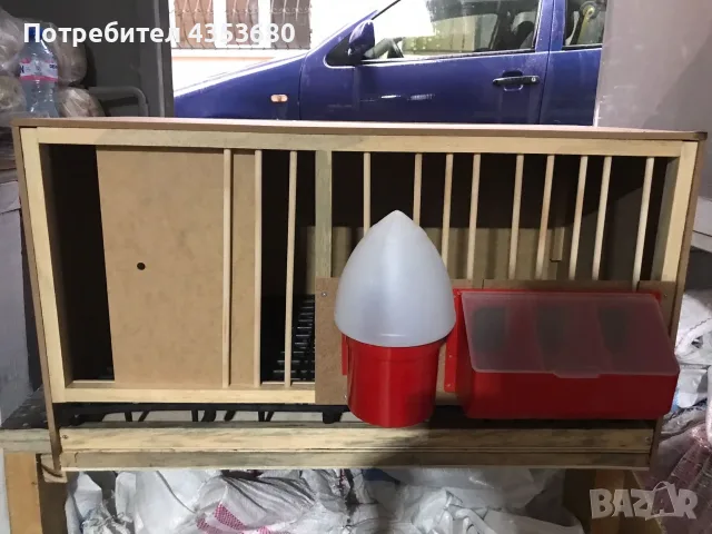 Дървена развъдна клетка за гълъби