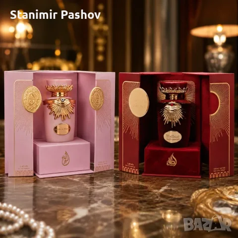 Комплект дамски арабски парфюми EDP с дълготраен аромат - Lattafa Sakeena + Sheikh Al Khaleej, 100 м, снимка 6 - Дамски парфюми - 55506708